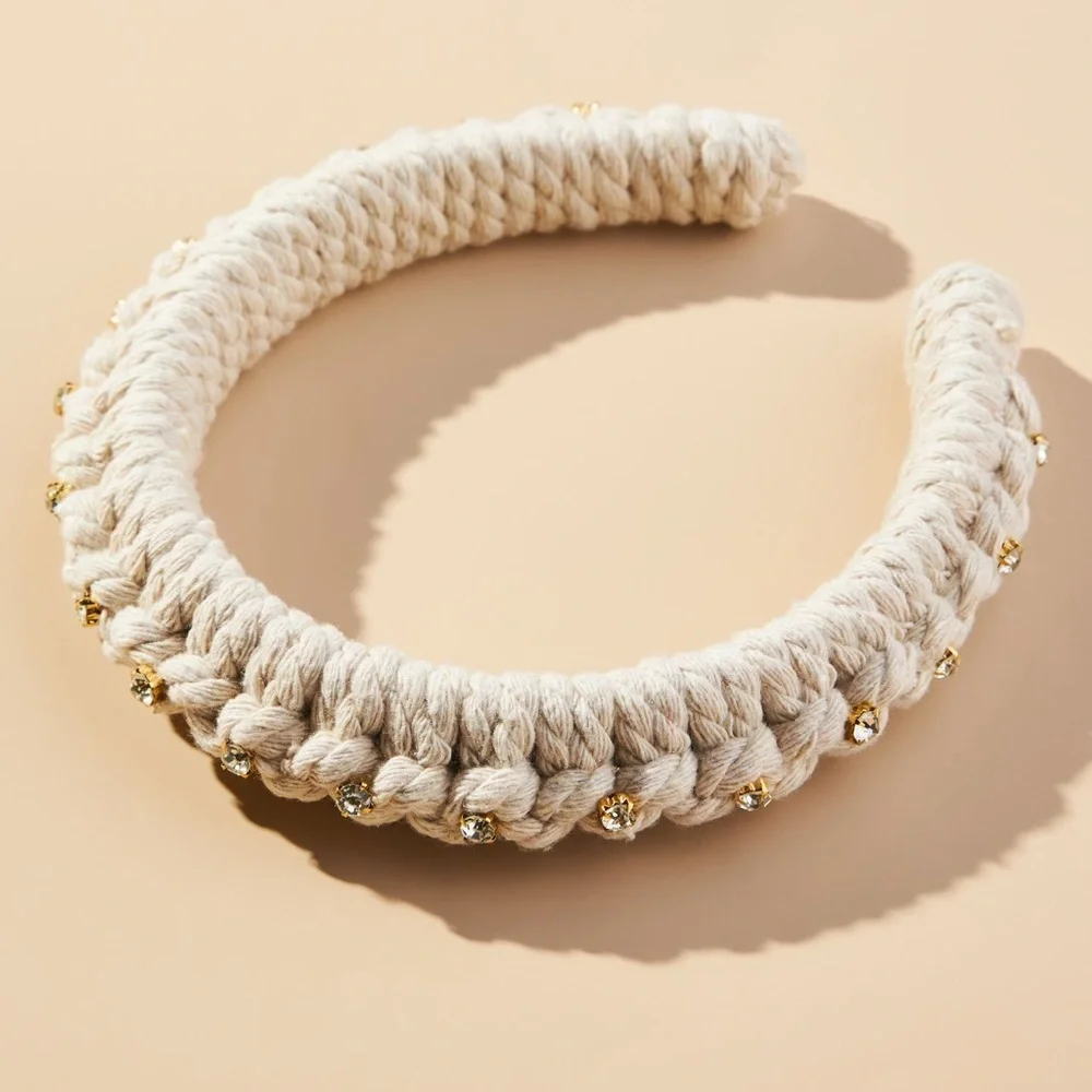 Violet & Brooks Crystal Rope Headband